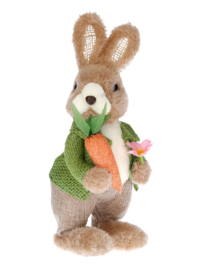 Figúrka zajac s mrkvou, Multicolor