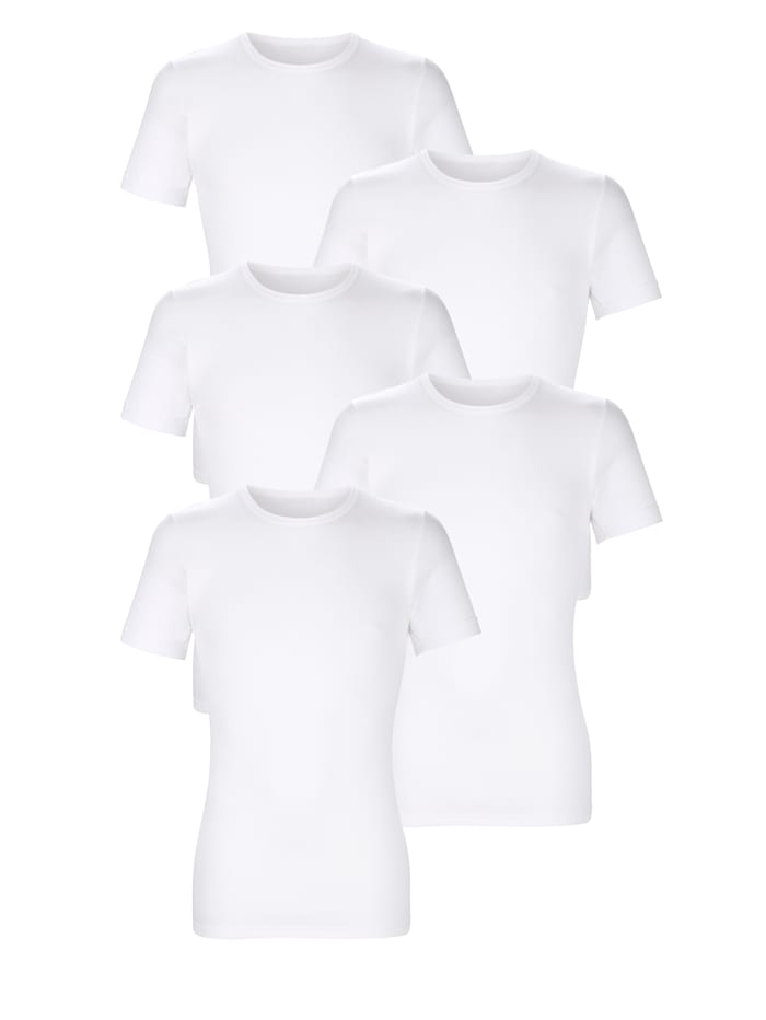 Unterhemden im 5er-Pack, Weiß