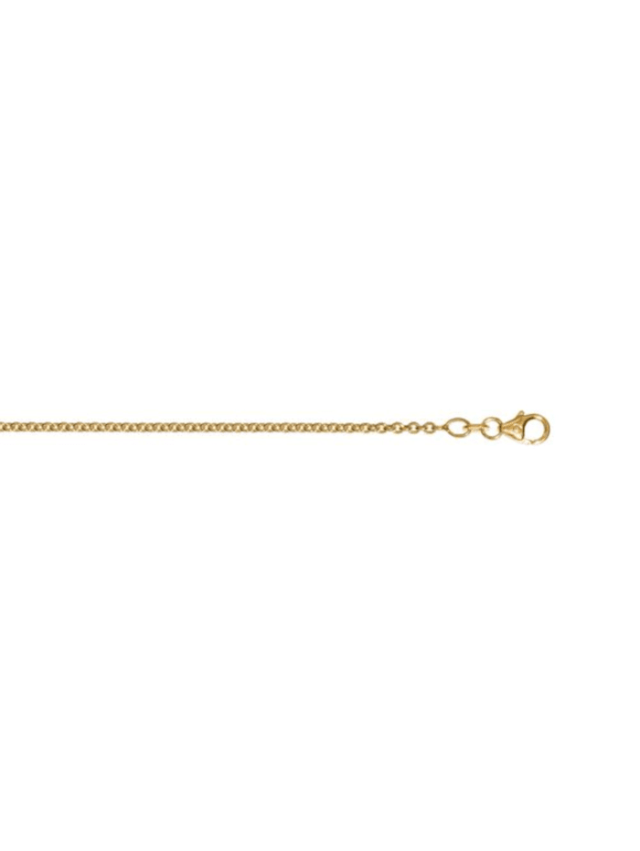 One Element Halskette Rundankerkette aus 585 Gelbgold  Ø 2,00 mm, gold