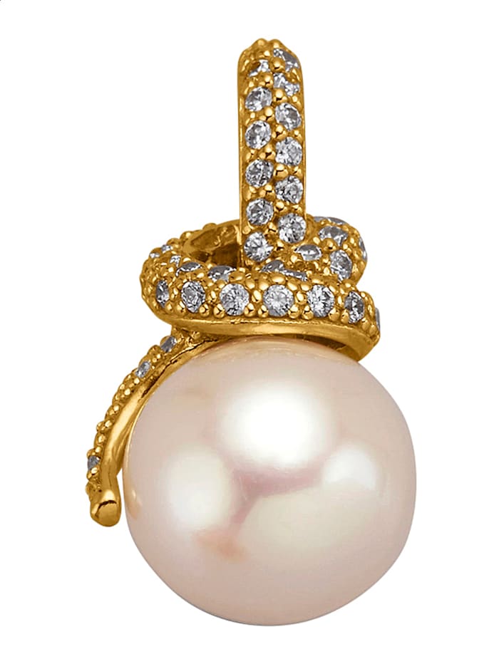 Amara Perles Pendentif avec perle de culture d'eau douce, Blanc