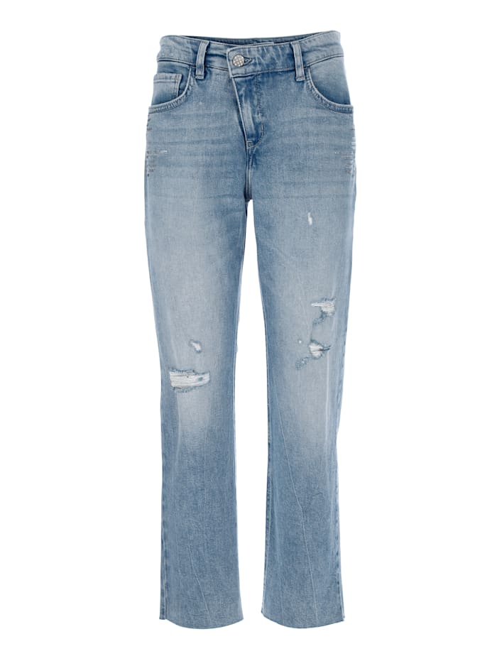 MAC Jeans in aktueller Destroyed-Optik, Blue bleached