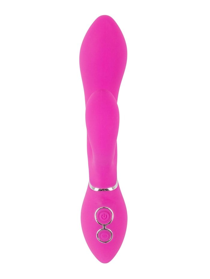 Sweet Smile Vibrator mit Klitorisreizer Bendable Rabbit Vibrator, pink