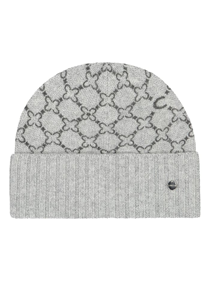 Codello Softe Logo-Mütze mit wärmender Wolle, grey