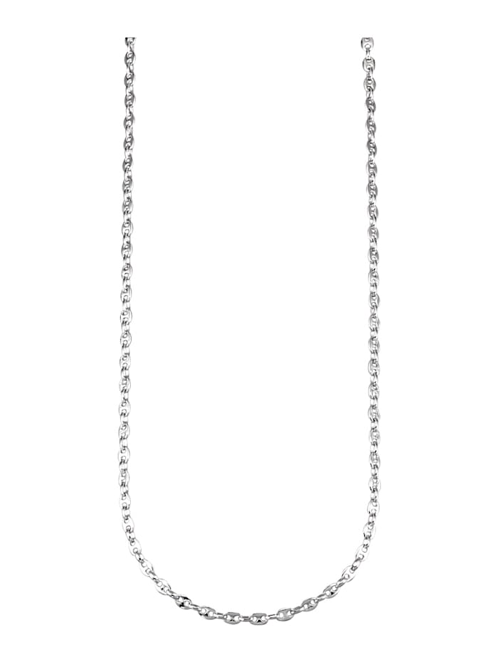 KLiNGEL Schiffsankerkette in Silber 925 45 cm, Silberfarben