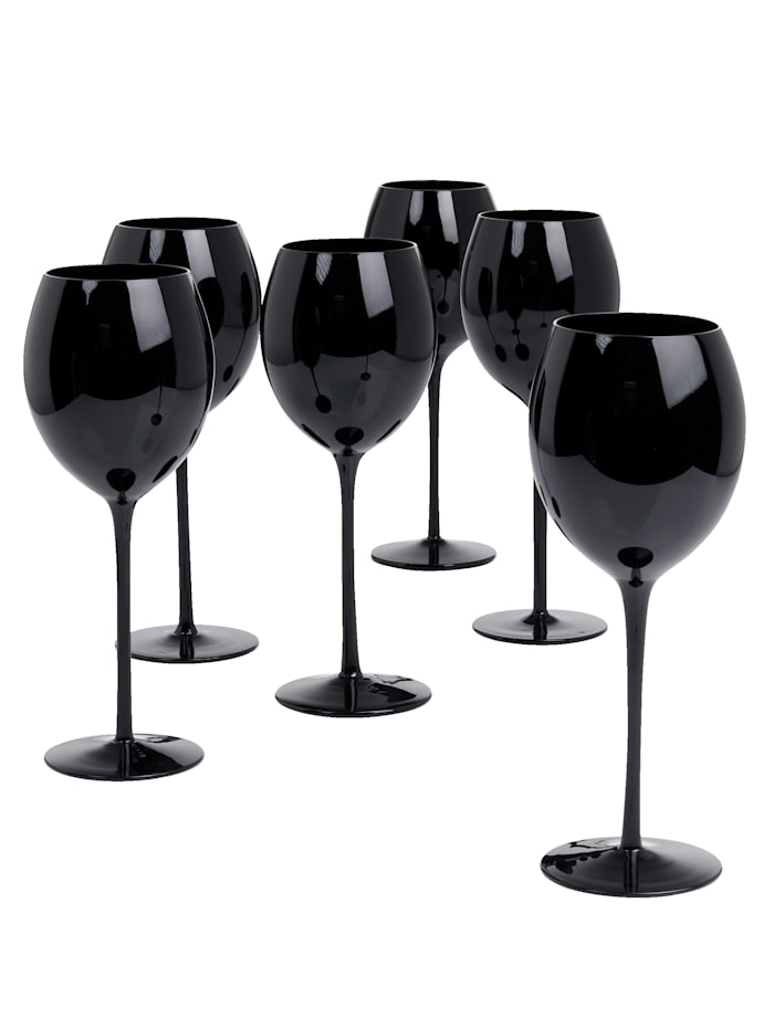 Set van 6 wijnglazen