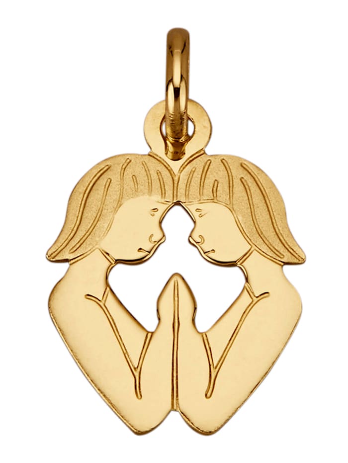 Diemer Gold Hanger Sterrenbeeld Tweelingen van 18 kt. goud, Geelgoudkleur