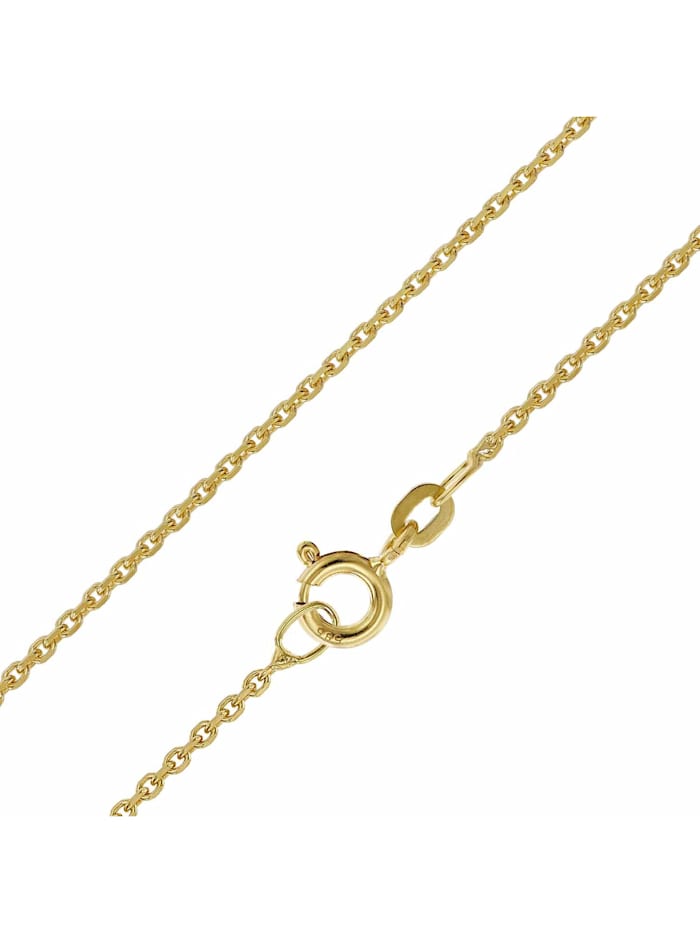 trendor Goldkette für Anhänger 585 Gold 14 Karat Anker-Halskette 1,3 mm, gold