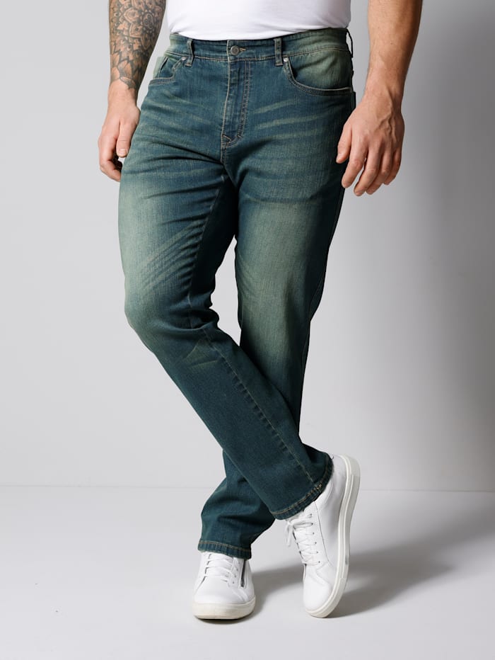 John F. Gee 5-Pocket-Jeans Slim Fit, Blue stone