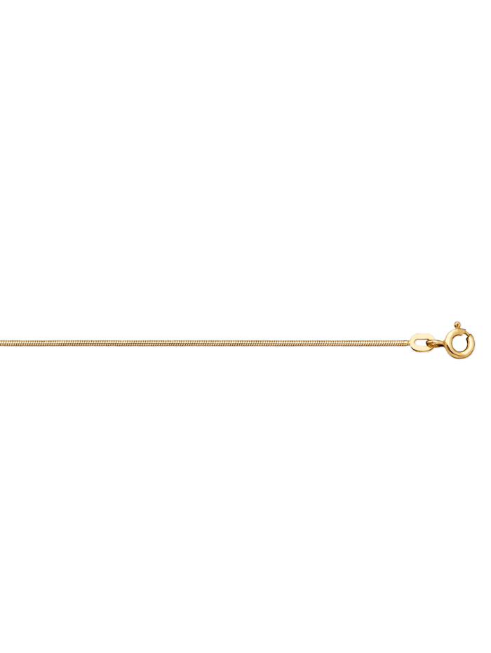 One Element Halskette Schlangenkette aus 585 Gelbgold  Ø 0,90 mm, gold