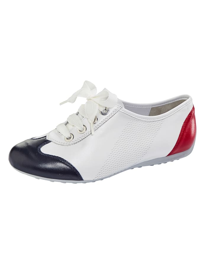 Semler Šněrovací boty v módním vzhledu, Bílá/Modrá/Červená