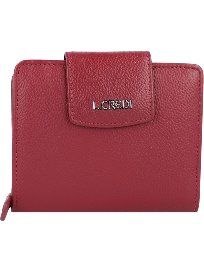 L.Credi Maranello Geldbörse Leder 12,5 cm, rot