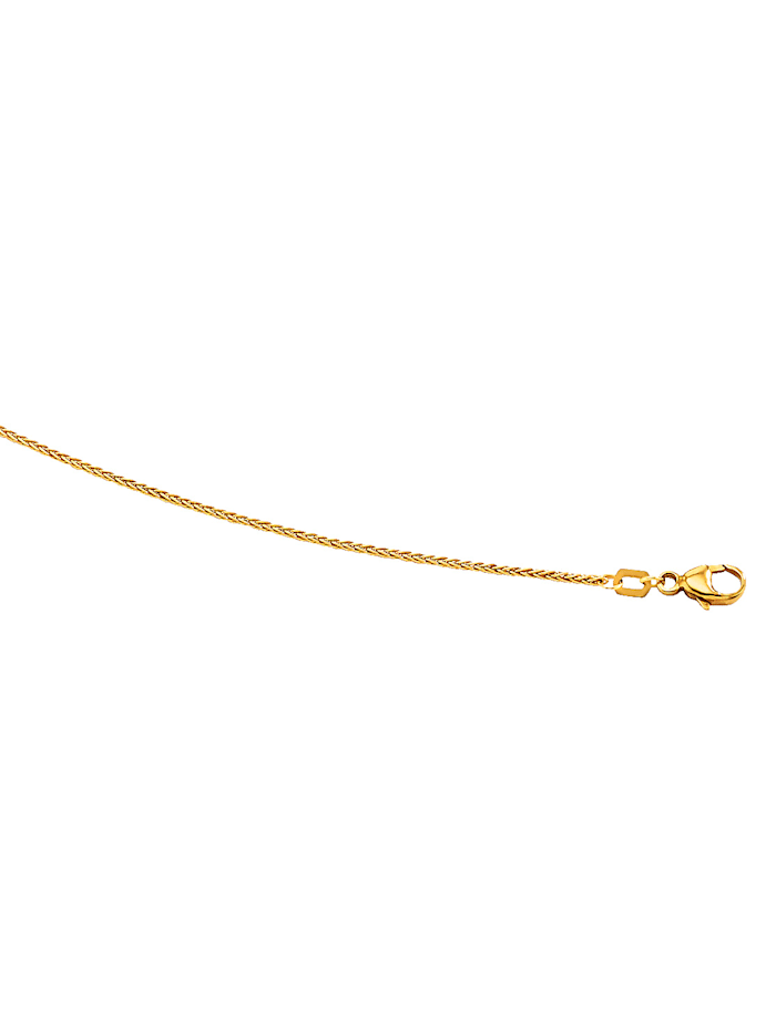 Diemer Zopfkette in Gelbgold 585, Gelbgold