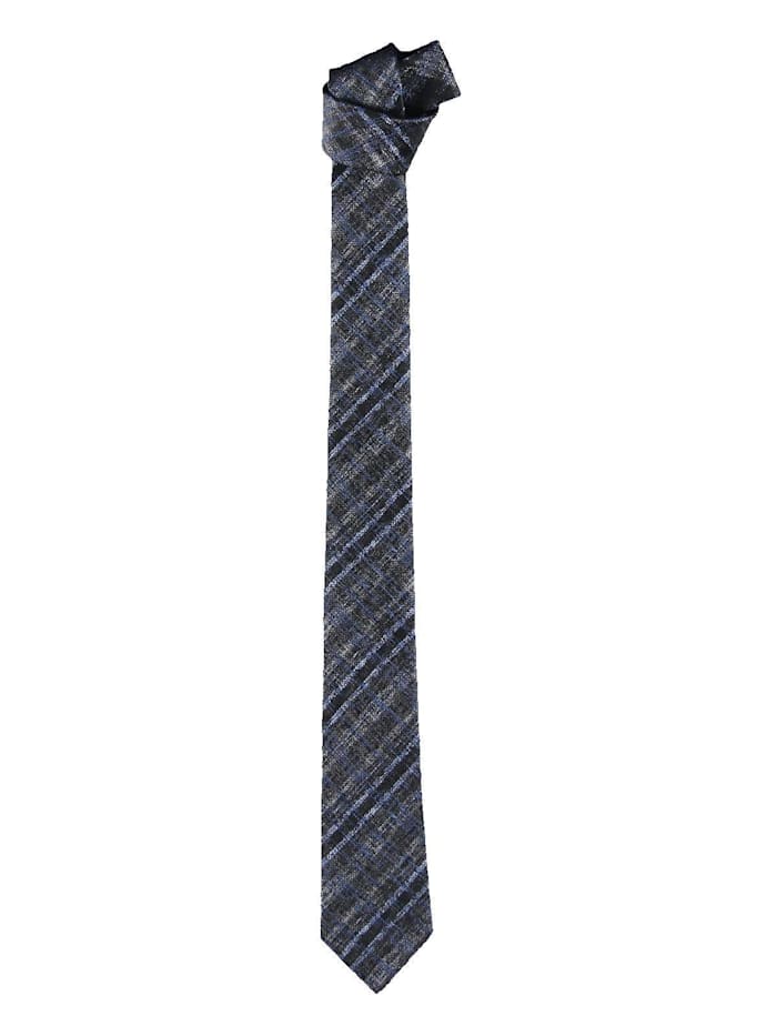 Engbers Modische Krawatte mit dezentem Karomuster, Anthrazit