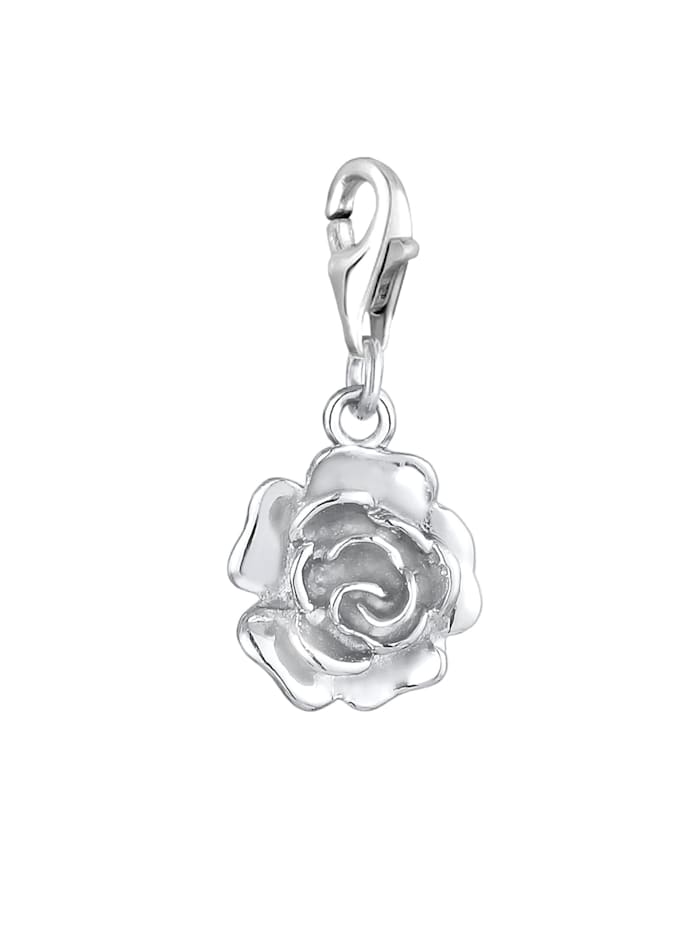 Charm Anhänger Rose Blume Floral Romantisch 925 Silber