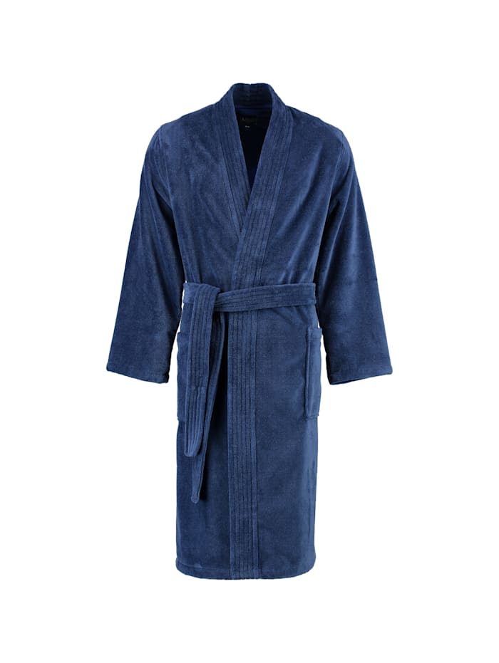 Cawö Bademäntel Herren Kimono 800 nachtblau - 11, nachtblau - 11