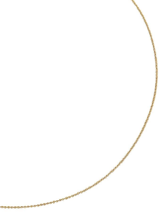 Amara Or Chaîne maille ancrée en or jaune en or jaune 750, 50 cm, Coloris or jaune