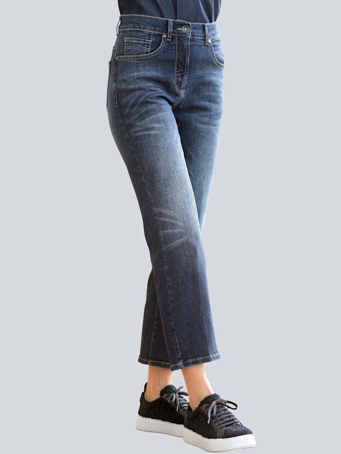 Alba Moda Jeans in dezenter Waschung, Dark blue