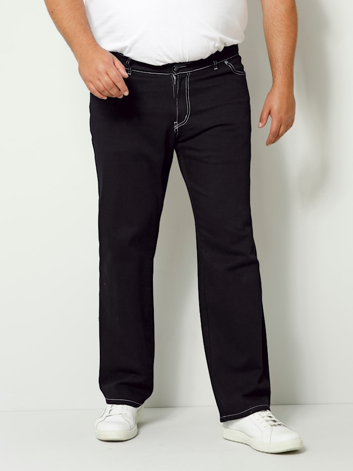 Men Plus Jeans in 5-pocketmodel, Black