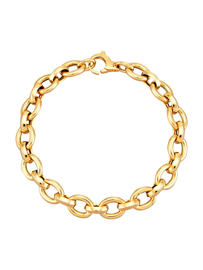 Amara Or Bracelet maille ancrée en or jaune 585, Coloris or jaune