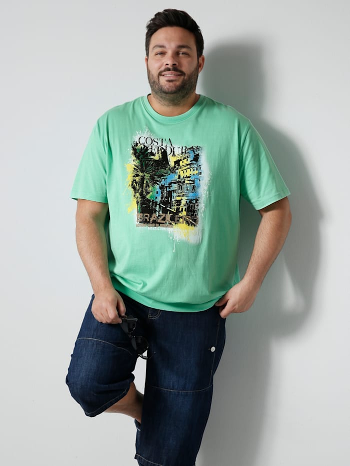 Men Plus T-Shirt Spezialschnitt, Hellgrün