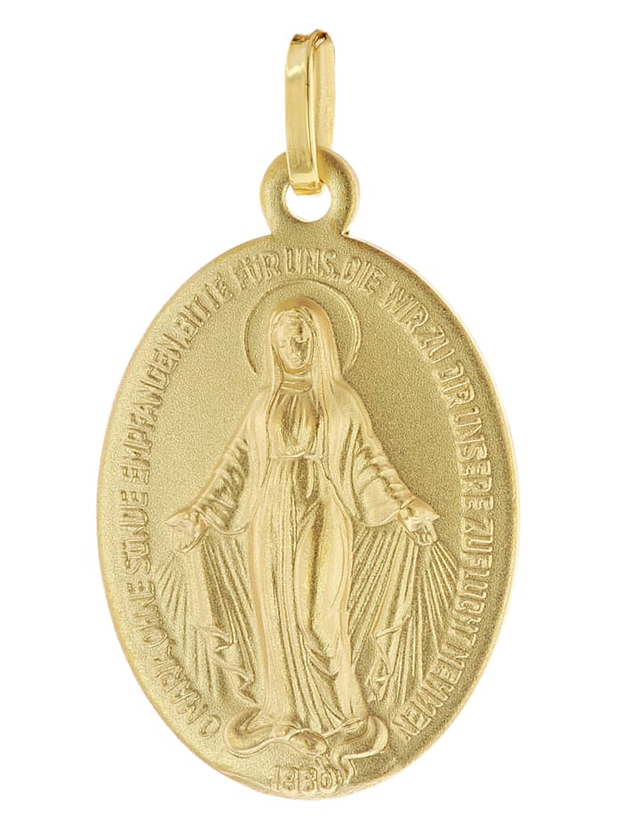 trendor Milagrosa Anhänger 585 (14K) Gold Medaille Madonna, gold