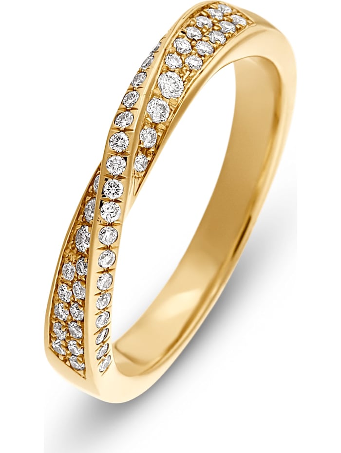 CHRIST C-Collection Damen-Damenring 52 Diamant, gelbgold
