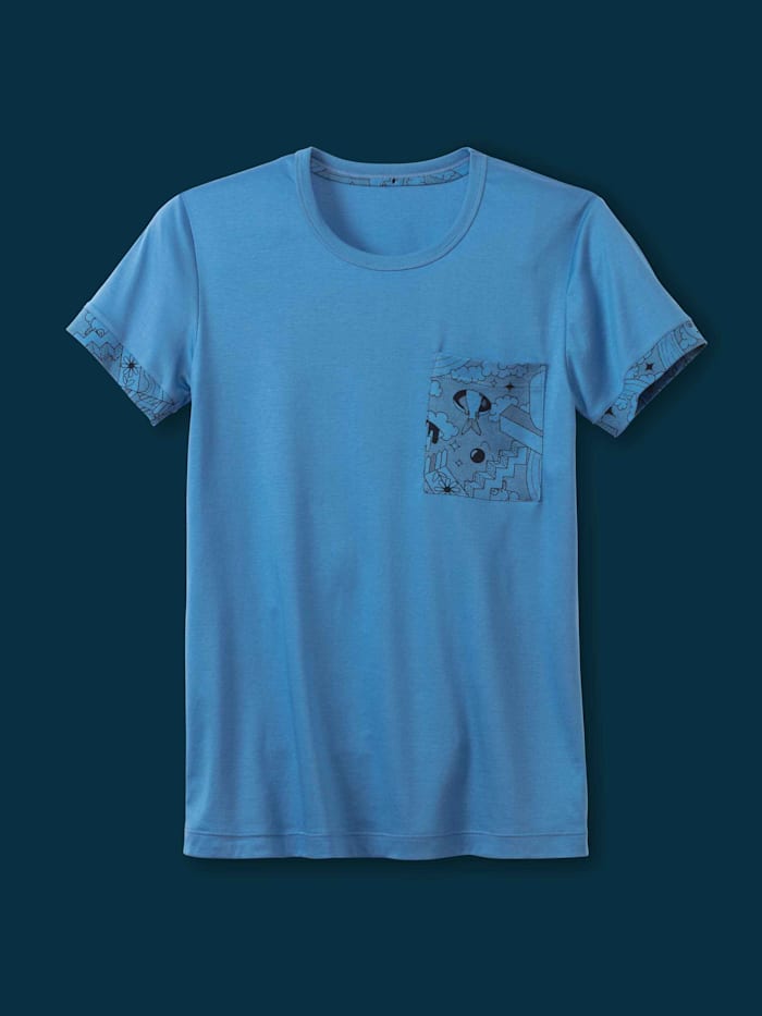 Calida T-Shirt, Rundhals, Spring Blue