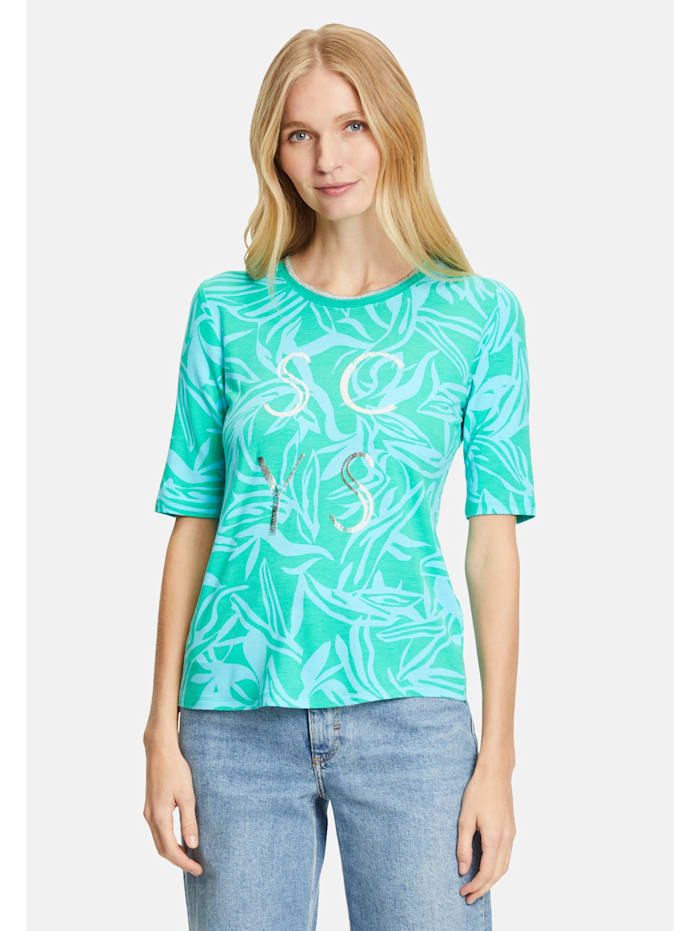Betty Barclay Basic Shirt mit Print, Blau/Grün