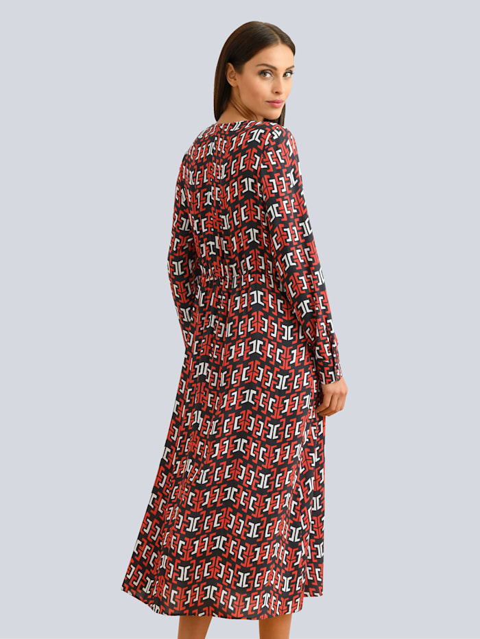 Kleid mit grafischem Print