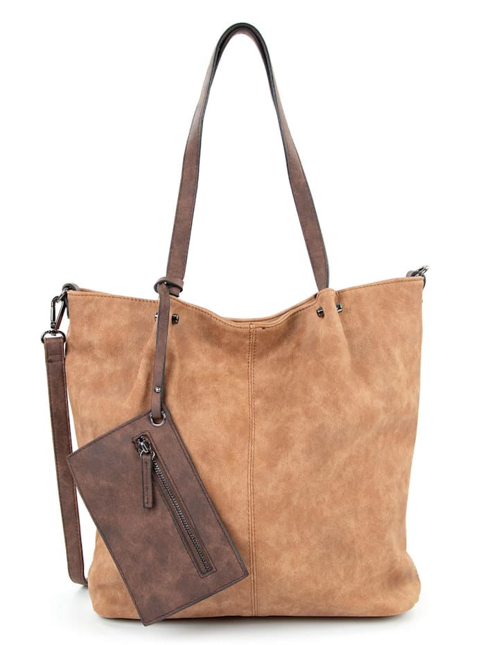 EMILY & NOAH Shopper Bag in Bag Surprise, cognac brown 702