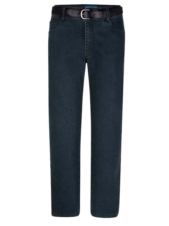 Boston Park Jeans i 5-ficksmodell, Dark blue