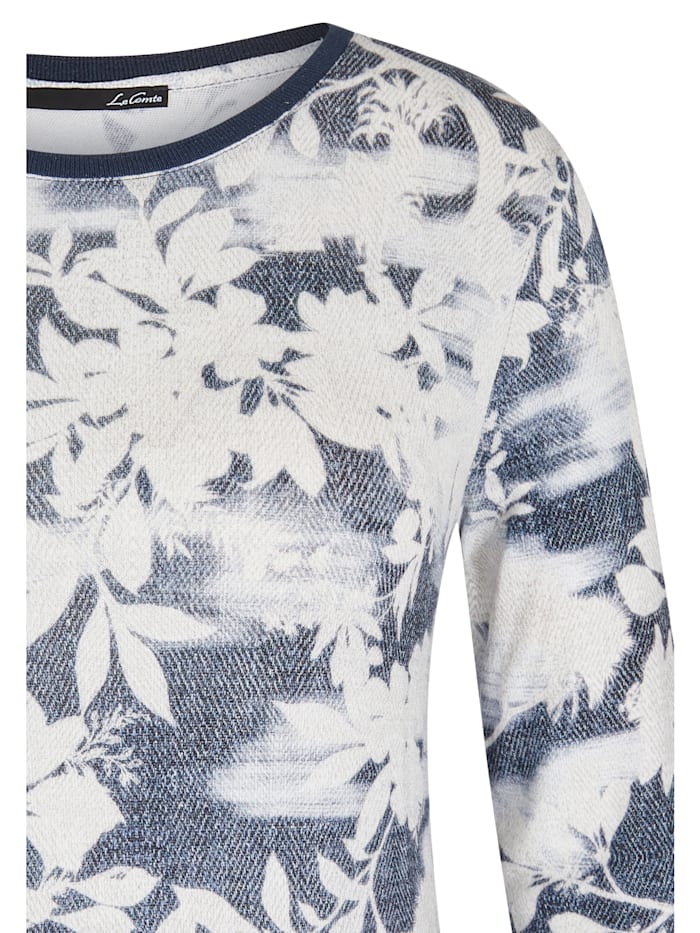 Shirt mit floralem Muster-Mix und Tunnelzug