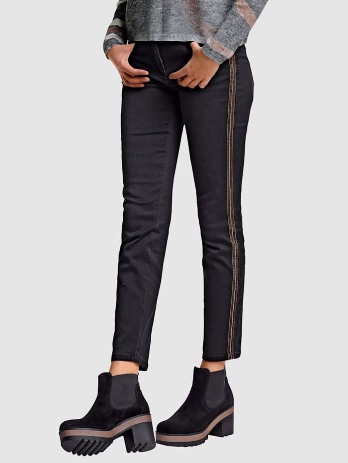 Alba Moda Jeans in trageangenehmer elastischer Qualität, Black stone