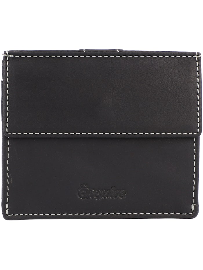 Esquire Oslo Kreditkartenetui RFID Leder 10 cm, schwarz