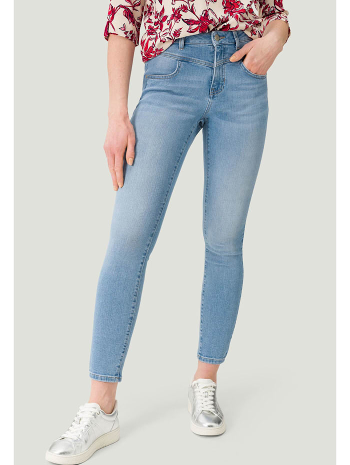 zero Jeans Skinny Fit 30 Inch, Light Blue Denim