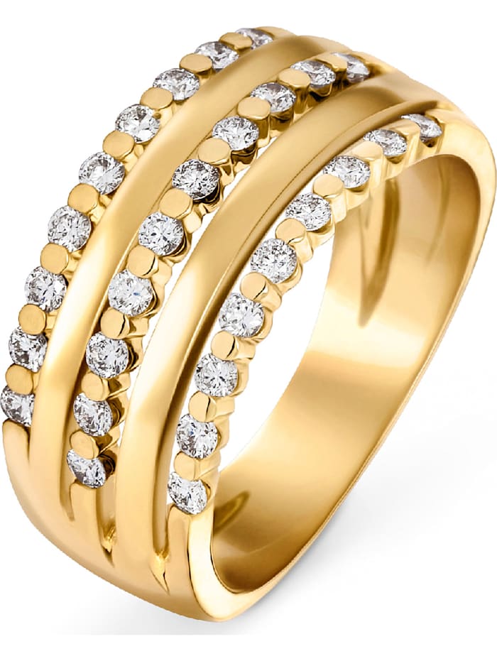 CHRIST C-Collection Damen-Damenring 28 Diamant, gelbgold