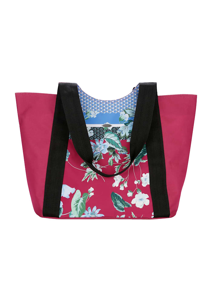 Sunflair Strandtasche im modischen Druckdessin, Pink