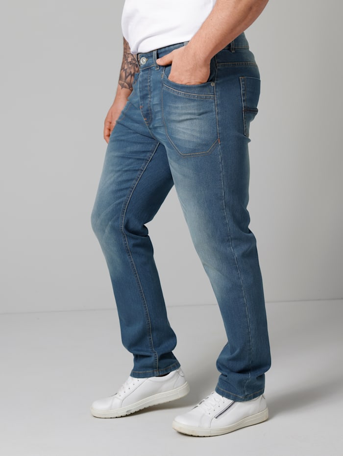 John F. Gee Jeans Slim Fit, Blue bleached