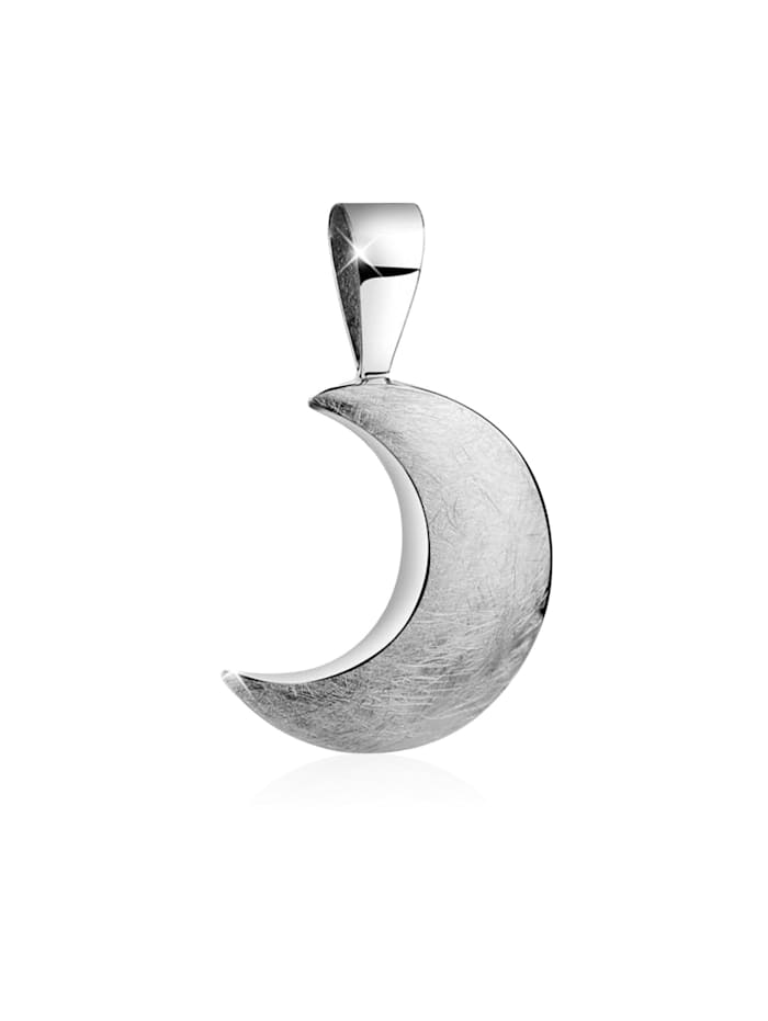 Nenalina Anhänger Halbmond Moon Astro Basic Trend 925 Silber, Silber