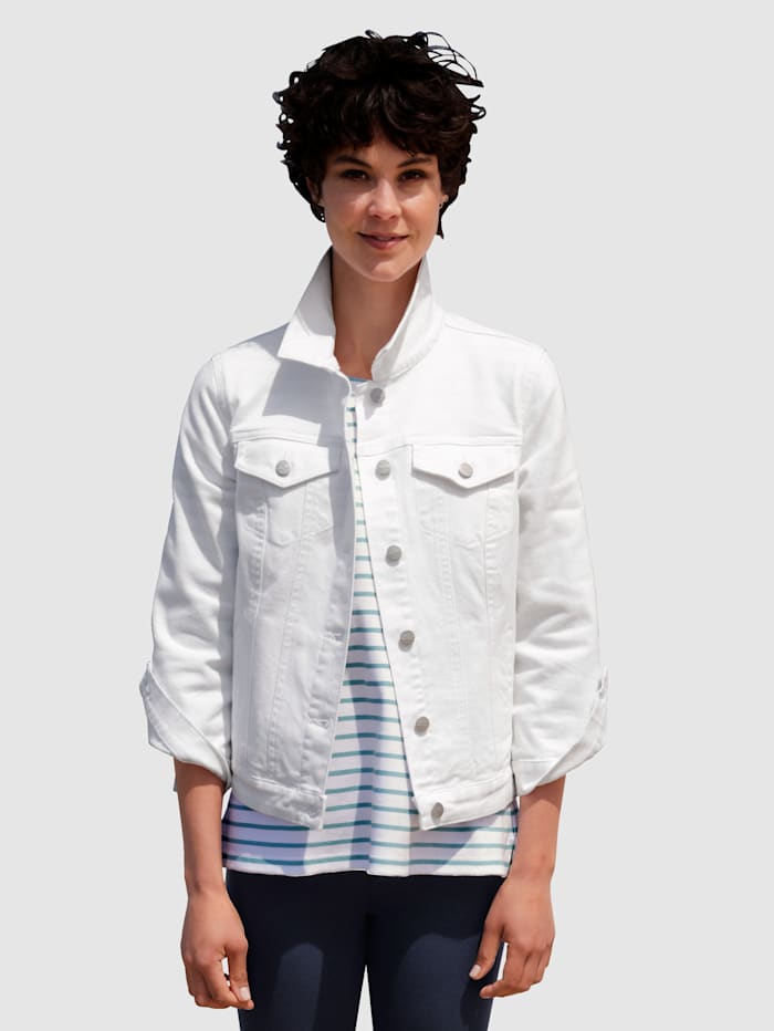 Dress In Jeansjacke im modernem Schnitt, Weiß
