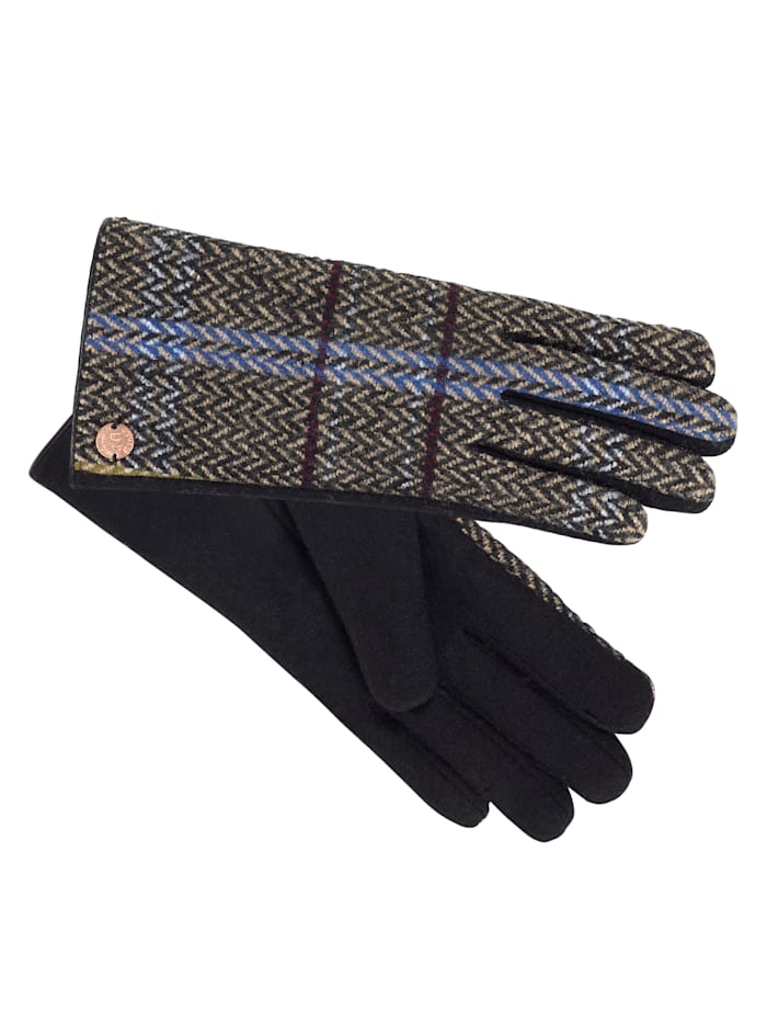Unmade Copenhagen Handschuhe, Grau/Schwarz