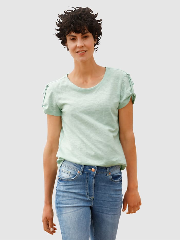 Dress In Shirt mit kleinem Riegeldetail am Arm, Mintgrün