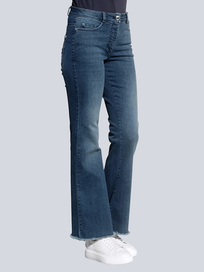 Alba Moda Jeans met modieuze wijde pijpen, Blauw